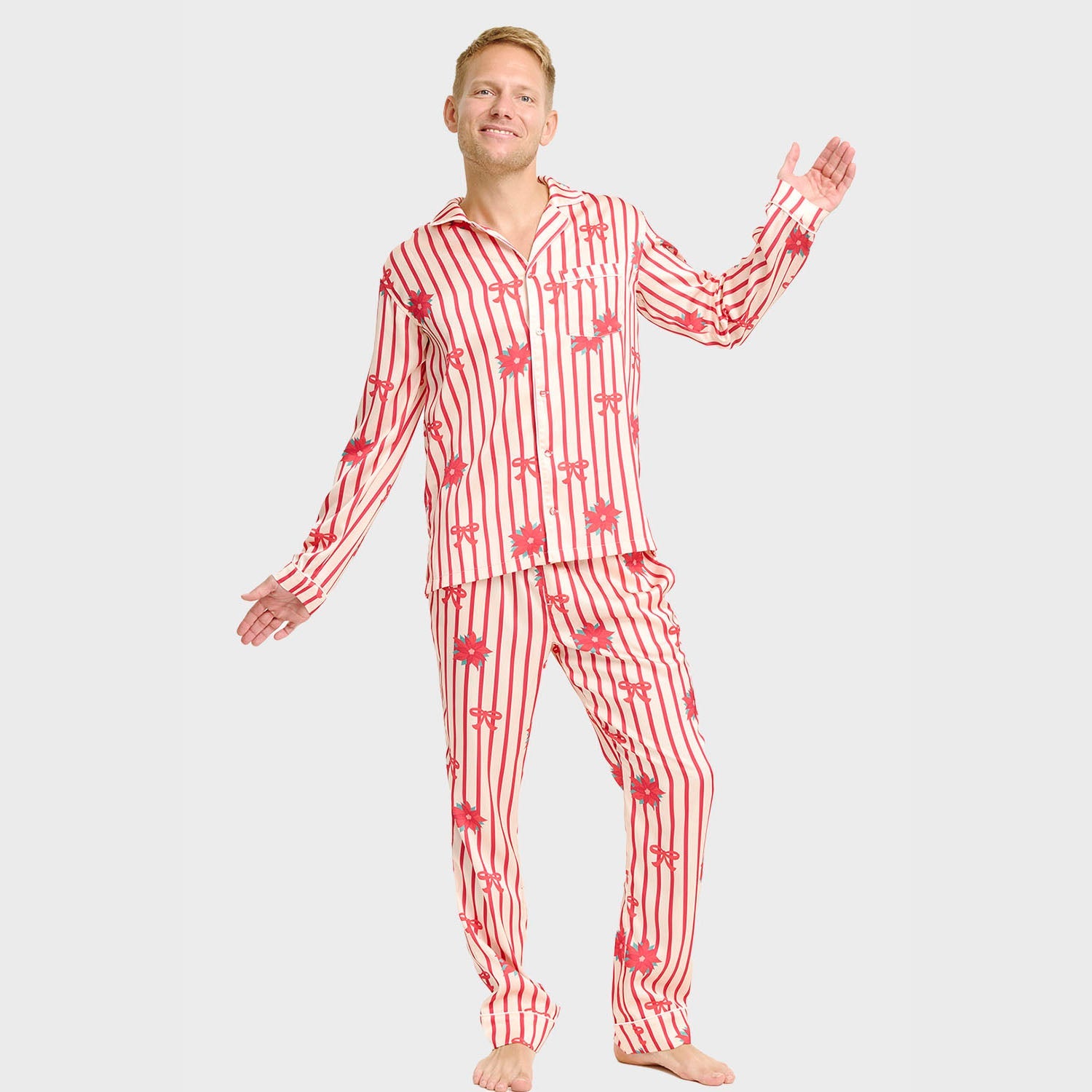 Satin-Pyjama - Herren